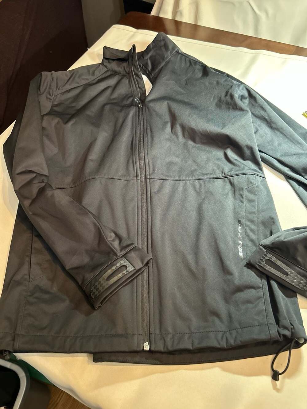 Snake Eyes Black Full-Zip Golf Jacket Size Small